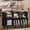 Classic Black, variant on Large 48'' Record Player Stand with Display Area | Natural Wood Turntable Stand with Storage Holds Up to 450 Albums, Vinyl Record Holder, Record Table for Music Living Room