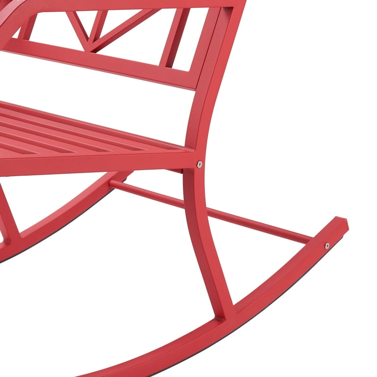 Mainstays evry bell outdoor sale metal rocking chair