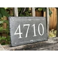 thumbnail image 4 of Beautifully Handcrafted and Customizable Slate Home Address Plaque (16"x10", 18"x8", 12"x6" or 12"x8") Improve the curb appeal of your property with this bespoke house sign., 4 of 7