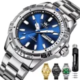 thumbnail image 1 of Reloj Pulsera Para Hombre Olevs Cuarzo Acero Resistente Moda, 1 of 8