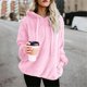 thumbnail image 2 of Sudadera de invierno para mujer Sudadera de lana difusa Sudadera con capucha de gran tamaño con bolsillos WD.WDQZL Hogar, 2 of 4
