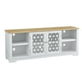 thumbnail image 3 of FESTIVO 70 in. TV Stand Console Entertainment Center for Tv up to 75 in. with Large Storage - Grayish-white, 3 of 6