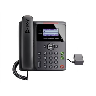 Poly Edge B30 IP Phone - Corded - Corded - Desktop, Wall Mountable - Black - VoIP - 2 x Network (RJ-45) - PoE Ports
