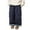Navy, variant on Boys Girls Plaid Lined Winter Pants, Thickened Warm Loose Fit Long Trousers with Elastic Waistband, Gingham Cuffs, Wide Leg, Pockets – Fashionable Hem Outdoor Snow Pants