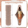 thumbnail image 2 of Estuche de viaje para brochas de maquillaje (2 unidades), de silicona, bonito, suave y portátil, con cierre magnético y resistente al agua., 2 of 5