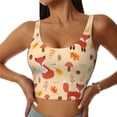 thumbnail image 2 of Lsque Cute Foxes Printed Women'S Sports Bra, Compression, Moisture Wicking, High-Impact Sports Bra For Women,Supportive sports bra-XX-Large, 2 of 9
