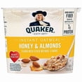 thumbnail image 4 of Quaker Oats Instant Oatmeal Cup, Honey & Almonds 1.76 oz Pack of 2, 4 of 4