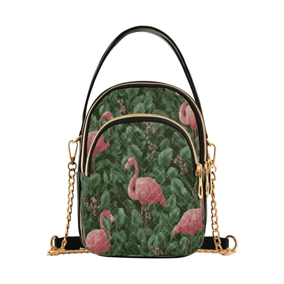 Leather Handbag Crossbody Bag The Flamingo Family
