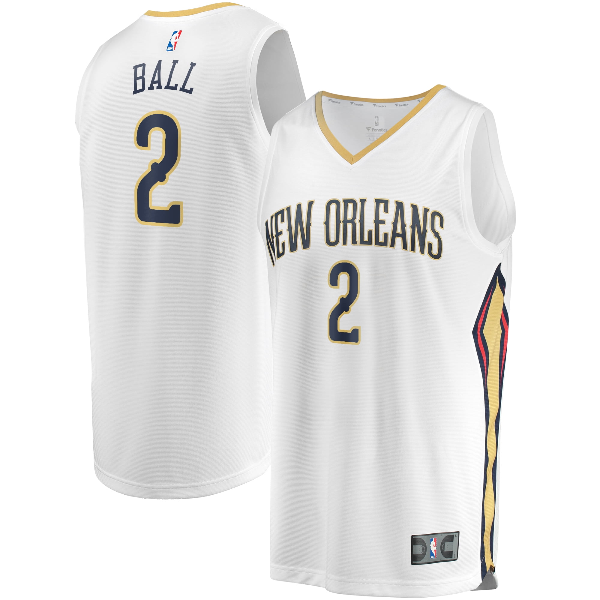 î€€Lonzoî€ î€€Ballî€ New Orleans Pelicans Fanatics Branded Fast Break Replica ...
