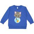 thumbnail image 2 of Inktastic Cute Cat, Little Cat, Kitty, Kitten, Fish Bowl Toddler Sweatshirt, 2 of 4
