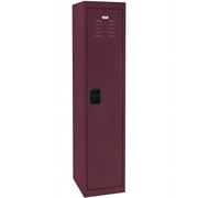 Sandusky 1-Tier Welded Steel Storage Locker, 66"H, Burgundy