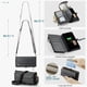 thumbnail image 4 of Funda tipo cartera para Google Pixel 9A con bloqueo RFID, tarjetero, cremallera y ranura para billetes, correa de hombro magnética de piel sintética suave para mujer, 4 of 10