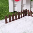 thumbnail image 2 of COMPUKAS 10Pcs Mini Fence Wood Decorative Mini Landscape Fence for Garden Courtyard, 2 of 7