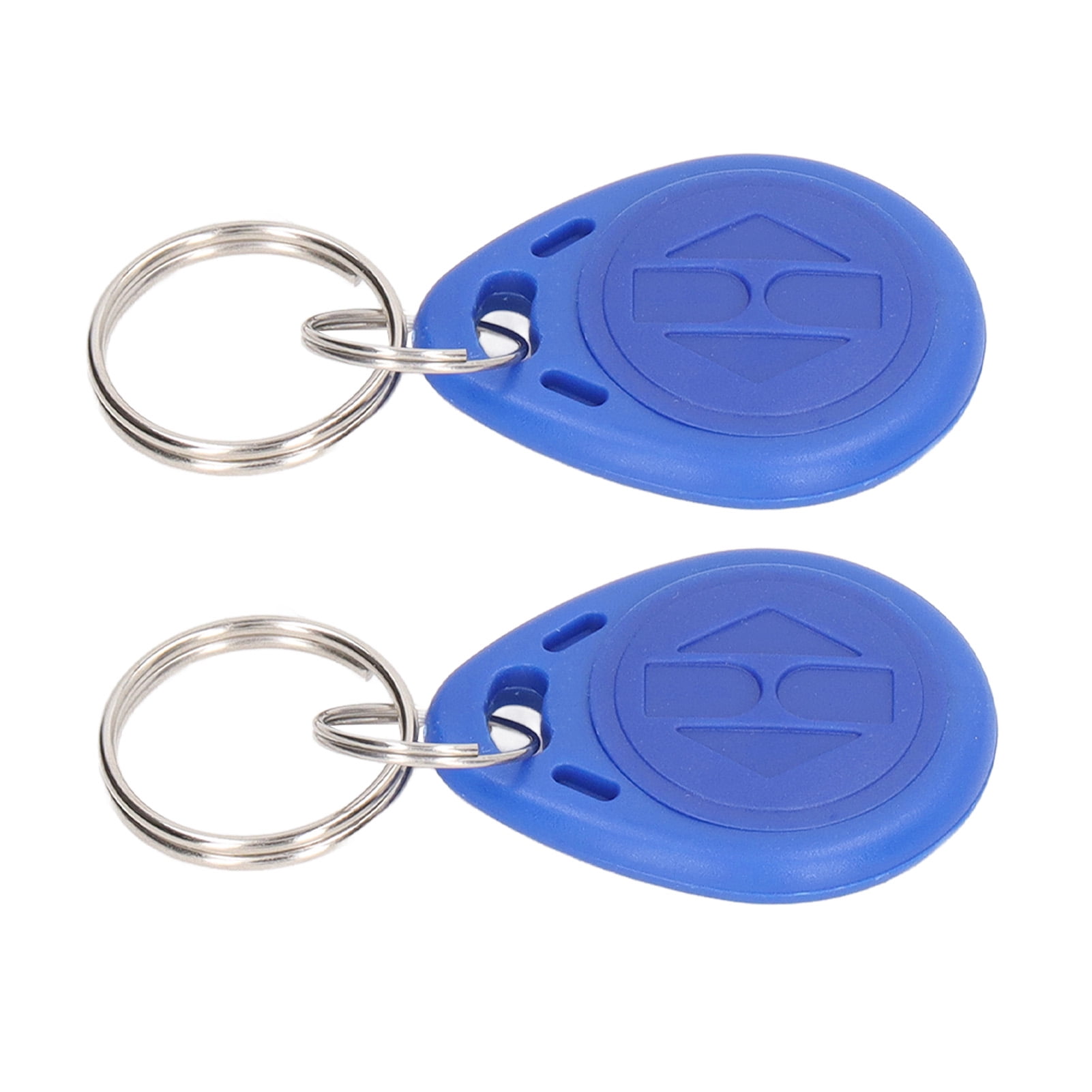 M Buder 100 Pieces RFID Key Fob Keychain Readable Door Access Control Token Tags 125KHz ID Card Blue
