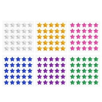 Uxcell Star Stickers, Self Adhesive Acrylic Stars Rhinestones Jewel Sticker Sheet for Crafting Decor Red/Blue/Green/Yellow/White/Purple