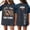 Gray, variant on Womens Denim Shirt Independence Day 1776-2026 Denim Short Sleeve Patriotic T Shirts Crew Neck Casual Trendy Outfits Navy M