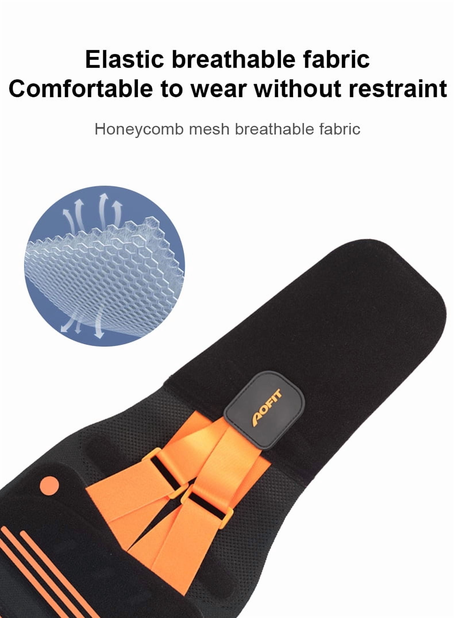 Lower Back Brace Waist Belt Men Women Adjustable Breathable Lumbar，Breathable Knit Back Brace for Lower Back Pain Relief, Lumbar Support - Adjustable Waist Belt with Memory Support Plates & Compressi