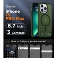 thumbnail image 2 of Funda con Soporte Magnético invisible, Delgada Mate, para iPhone 13 Pro Max, Verde, 2 of 7