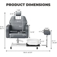 thumbnail image 4 of Chaise de Pédicure avec Bassin pour Pieds, Bain de Pieds Hydraulique avec Rotation à 360°, Unité de Pédicure Réglable en Hauteur, 4 of 6