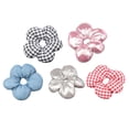 thumbnail image 3 of 5 piezas Femeninas Scrunchies de cabello bandas elásticas de la de flores ligeras cuerdas para favores de fiesta de cumpleaños ducha, 3 of 8