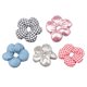 thumbnail image 3 of 5 piezas Femeninas Scrunchies de cabello bandas elásticas de la de flores ligeras cuerdas para favores de fiesta de cumpleaños ducha, 3 of 8