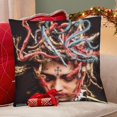 thumbnail image 4 of Lil Pump Fundas de almohada de terciopelo con tema, regalos de funda de almohada, decoración para el hogar, cojín de lanzar, regalo de cumpleaños para fans y parejas. 60cm x 60cm., 4 of 6