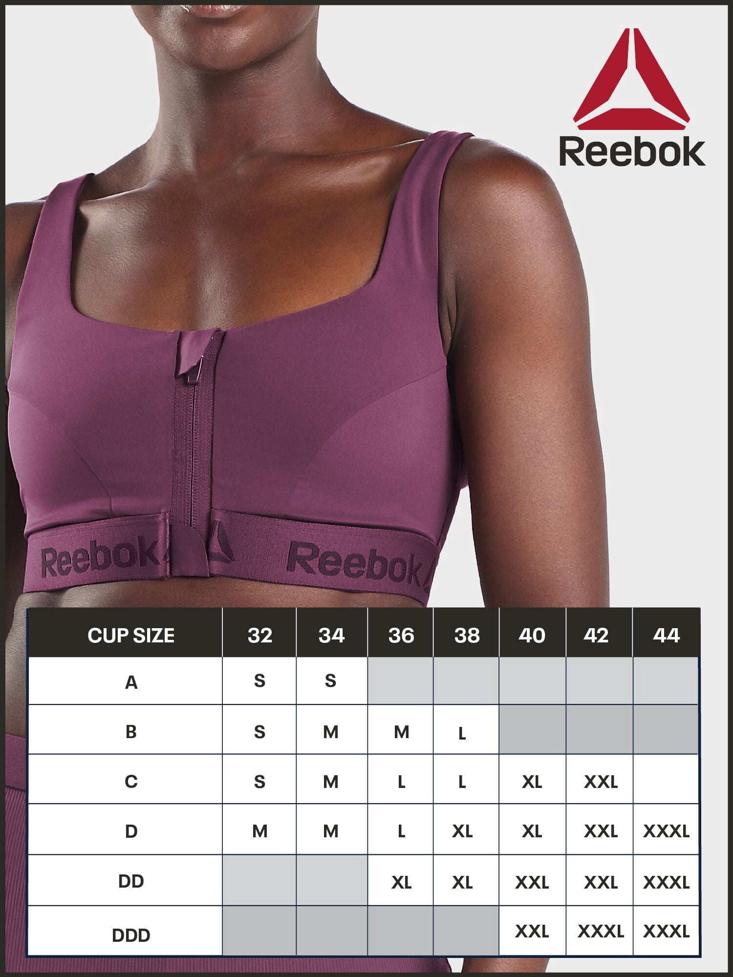 Reebok Women’s Pro-Series High Impact Sports Bra, Size S - 3XL