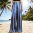 thumbnail image 2 of Women's Pants Elastic Waist Floral Lightweight Palazzo Pants for Women Casual Lounge Wide Leg Pants Woman Pantalones, 2 of 5