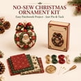 thumbnail image 7 of Clearance! Christmas Classics Patchwork Ornament DIY Kit, No-Sew Ornament Kit (Santa), 7 of 7