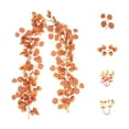 thumbnail image 2 of PPgejGEK 70.87in Fall Eucalyptus Garland Set - 180cm Artificial Orange Money Leaf Vine with Matching Accents for Thanksgiving & Harvest Decor (Style A), 2 of 6