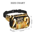 thumbnail image 4 of Easygdp Happy New Year 2025 Fanny Packs para Mujeres y Hombres, Bolsa de Cinturón, Bolsos de Cruz para Trabajo/Correr/Senderismo, 4 of 9