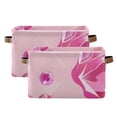 thumbnail image 2 of Cat Paw Pink and Diamond Storage Bins Baskets With Handles Storage Box Clothes Organizer Organization Toys, 2 of 7