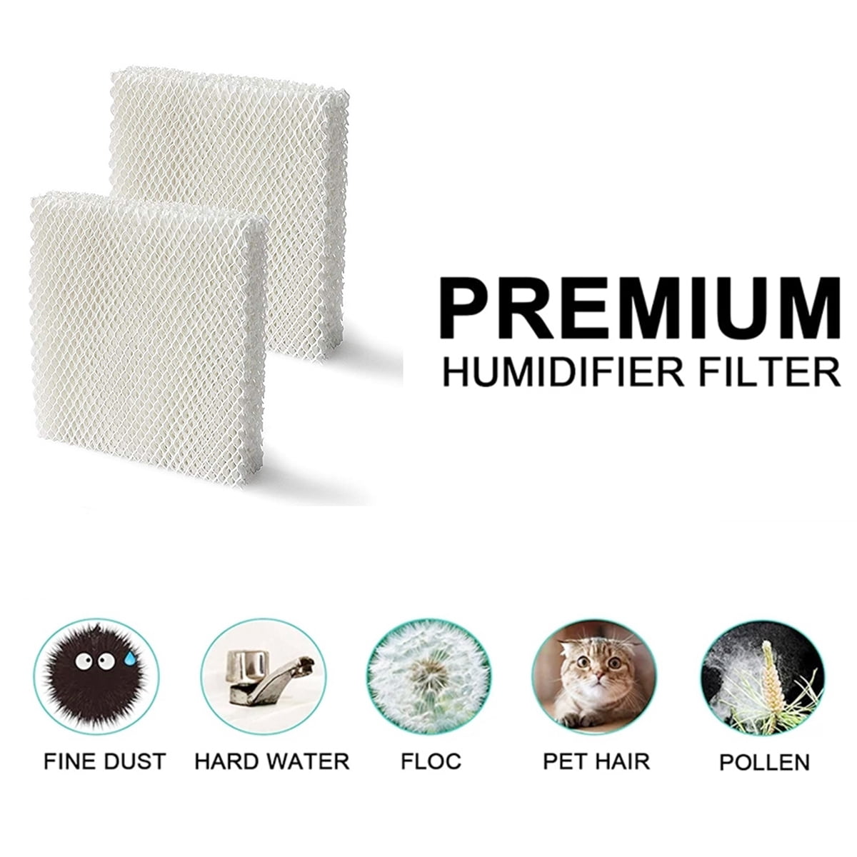 HFT600 Humidifier Wicking Filter T Compatible with Honey well HEV615 & HEV620 Series Humidifiers,4 Pack