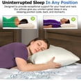 thumbnail image 4 of 2 Pack King Size Bamboo Pillow, Memory Foam Bed Pillows with Washable Pillowcases, King (2 Pack), 4 of 5