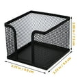 thumbnail image 4 of Notepad Dispenser Cocktail Desktop Holder Posts-it Memo Organizer Iron Mesh Storage Box Office, 4 of 6