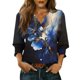 thumbnail image 3 of TaTaai Women's Fashion Spring And Summer Button Up Cardigan 3/4 Quarter Sleeve Jacket V-neck Top/shirt Gift, 3 of 6