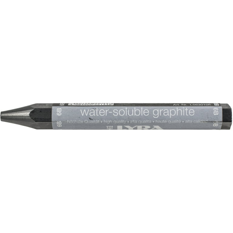 Lyra Graphit Stick - Water Soluble Graphite Shading and Sketching Crayon -  Pack of 3-2B / 6B / 9B