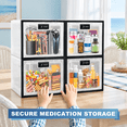 2 Pack Lockable Storage Box, Black&White, Large Capacity Stackable ...