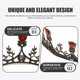 thumbnail image 5 of 1 unid retro Rhinestone Crown Diadema de novia Diadema de novia Decoración del pelo, 5 of 5