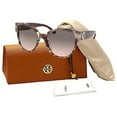 thumbnail image 2 of TY7155U 18273B 56MM Porcini Tortoise / Pink Grey Gradient Round Sunglasses for Women + FREE Complimentary Eyewear Kit, 2 of 4