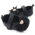 thumbnail image 3 of FAOWME Baby Girl Shoes Comfortable Butterfly-knot Fashion First Walkers Kids Shoes Black 12~18 Months, 3 of 4
