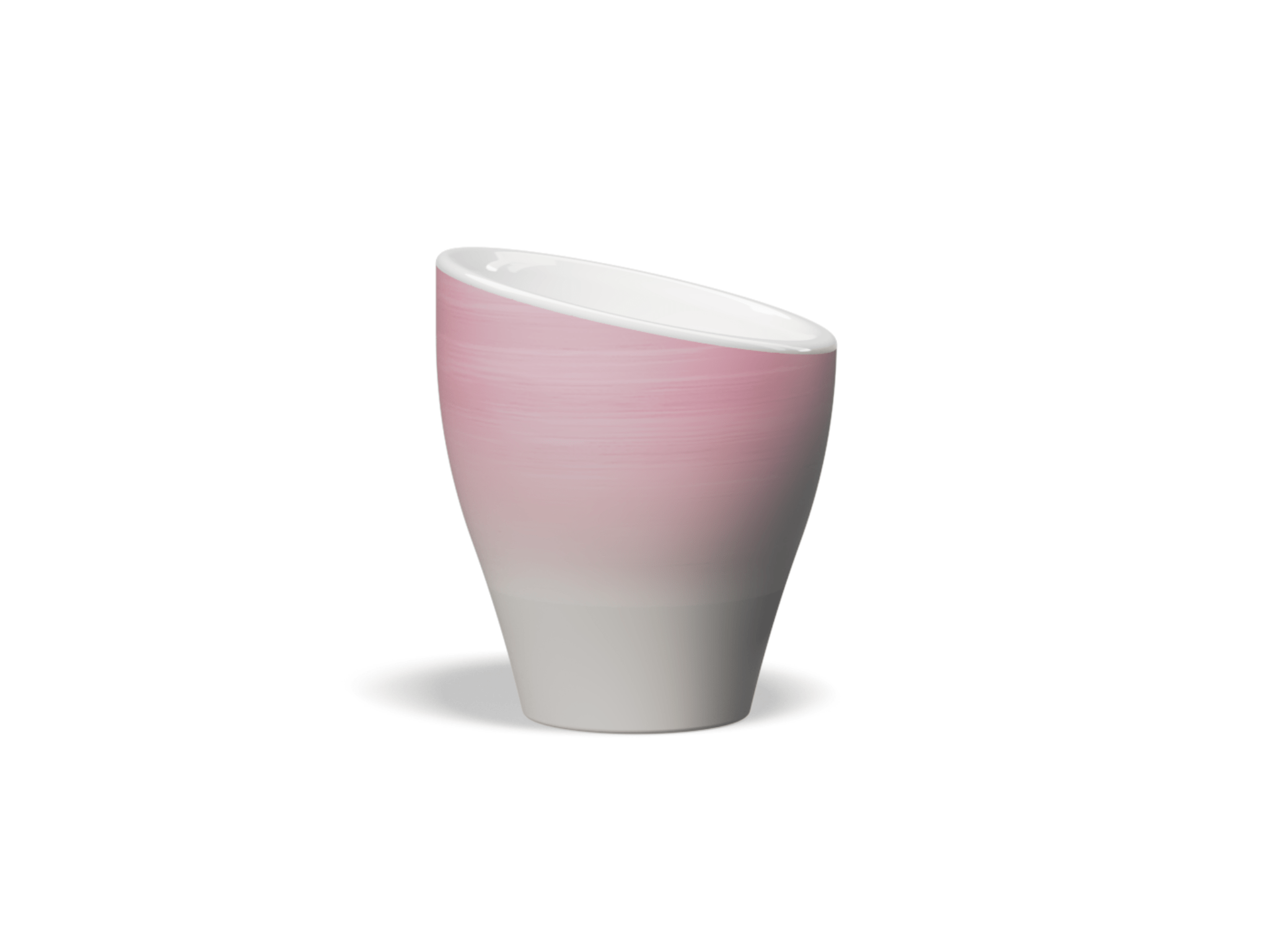 Club House Volcano Espresso Cup 90 ml – Oblique-Rim Aroma Cup, Hand-Painted Porcelain, Glossy Top / Matte Base, Dishwasher & Microwave Safe