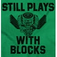 thumbnail image 2 of Still Plays With Blocks Mechanic Long Sleeve TShirt Men Women Brisco Brands M, 2 of 6