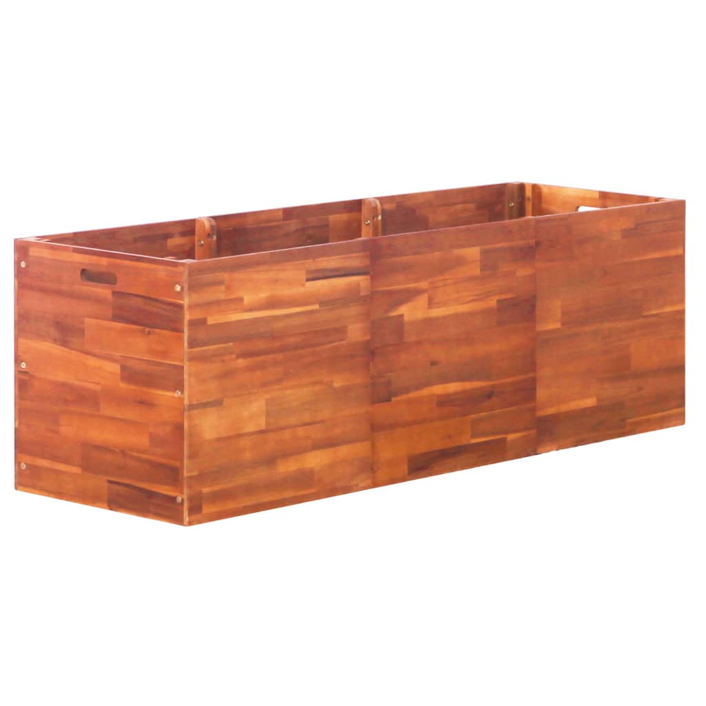 Kepooman Acacia Wood Raised Bed for Patio, Brown Kepooman Acacia Wood Raised Bed for Patio, Brown