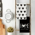 thumbnail image 3 of Black Heart Love Kitchen Towels Dish Towels, 18x26 Inch Home Sweet Home Halloween Decoration Hand Towels Set of 2, 3 of 6