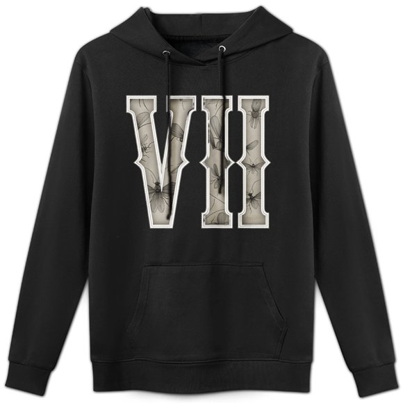 Sudadera con capucha y números romanos de estilo retro, confeccionada en algodón agradable para la piel, prenda informal unisex.