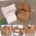 thumbnail image 5 of Yaju Rustic Kraft Rectangular Hamper Gift Box Bags Party Wedding Christmas Gift. (brown)(10pcs), 5 of 5