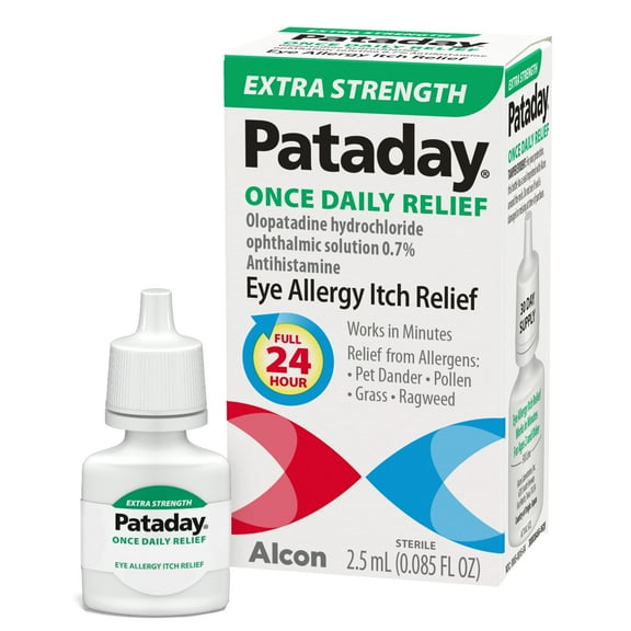 Pataday Once Daily Extra Strength Eye Itch Allergy Relief Eye Drop for Adults & Children 2 , 2.5 ml