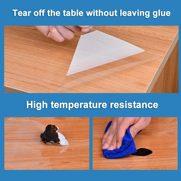  JYHHCYS Self-Adhesive Clear Table Protective Film for