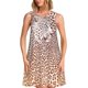 thumbnail image 1 of Fotbe Leopard Brown Vestido de Verano sin Mangas para Mujer – Vestido Midi Línea A, Estilo Camiseta Floral, Vestido Playero Casual y Fluido, 1 of 7